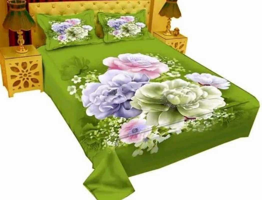 100%,Cotton,Multicolor,7.5,feet,by,8,feet,King,size,Bed,Sheet