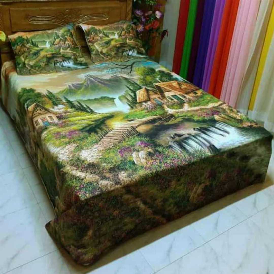 Bedsheet, 3D Bedsheet, Cotton Bedsheet, King Size Bedsheet, Premium Bedsheet, Bedroom Decor, Printed Bedsheet, Home Textile