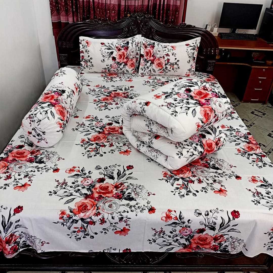 ৫,পিছ,সেট,প্রিমিয়াম,কোয়ালিটি,টুইল,কটন,ফেব্রিক্স,কমফোর্টার