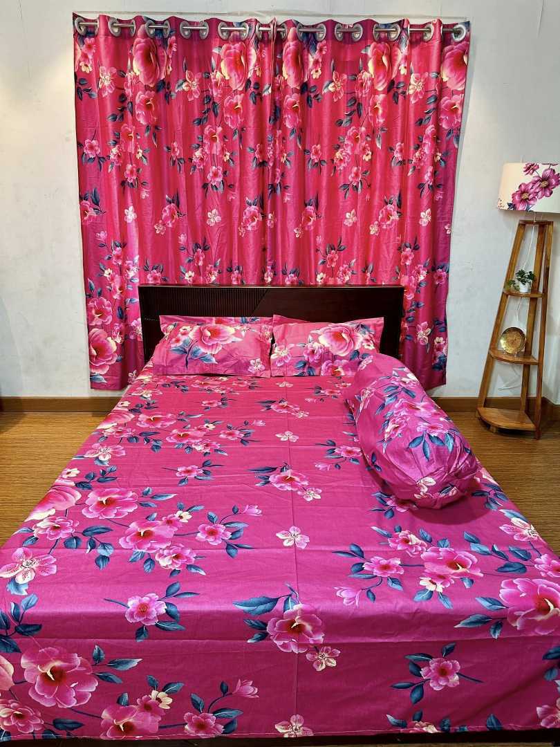 চাদর,ও,পর্দার,কম্বো,সেট