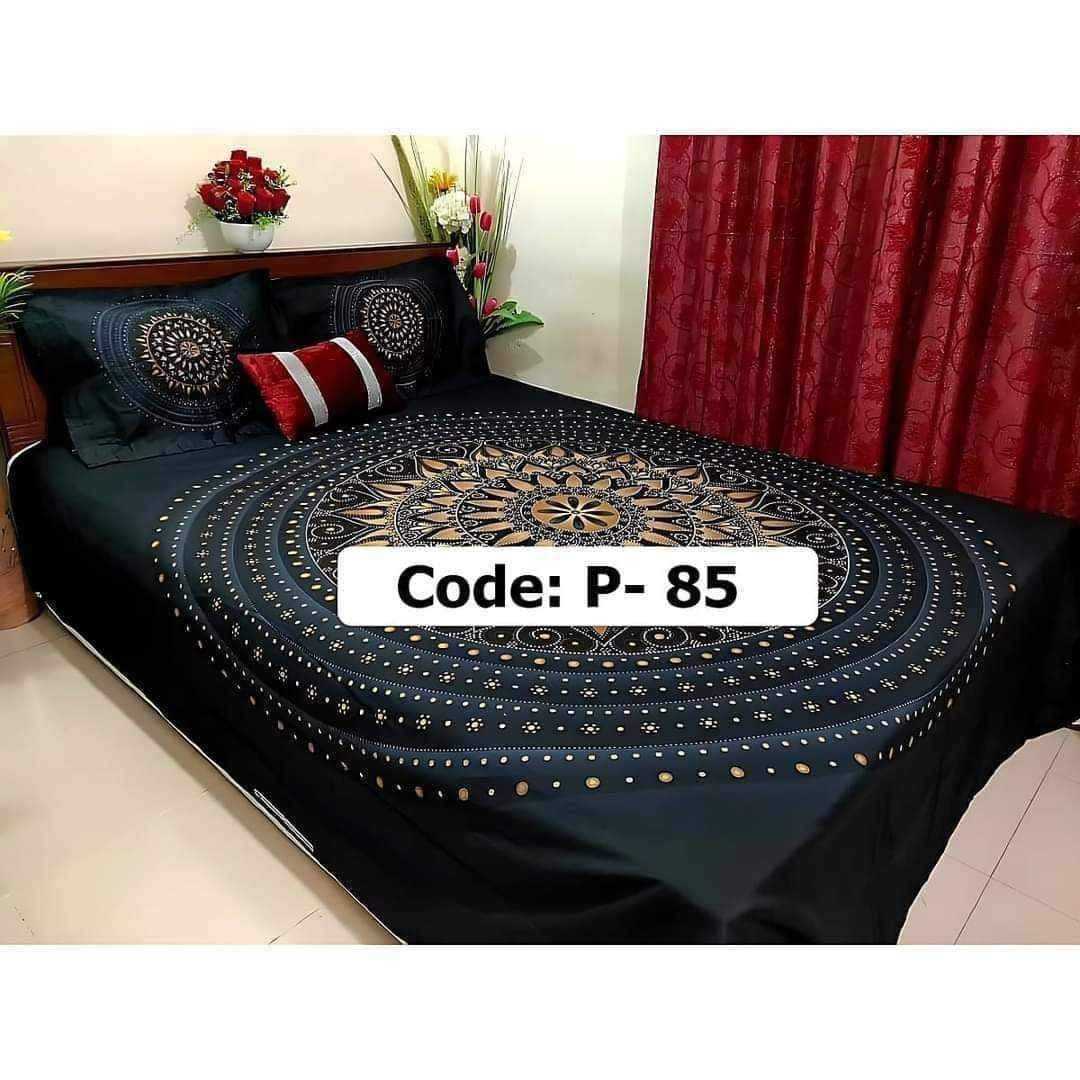 100%,Cotton,Multicolor,7.5,feet,by,8,feet,King,size,Bed,Sheet