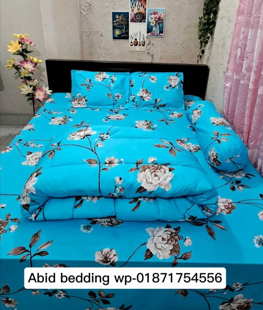Premium,Quality,Luxury,panel,Cotton,Fabrics,Comforter,5,Pcs,Set