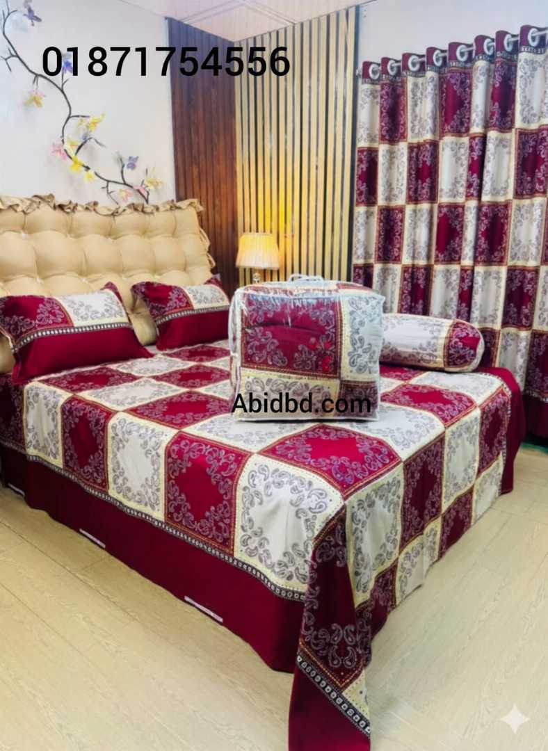 চাদর,ও,পর্দার,কম্বো,সেট