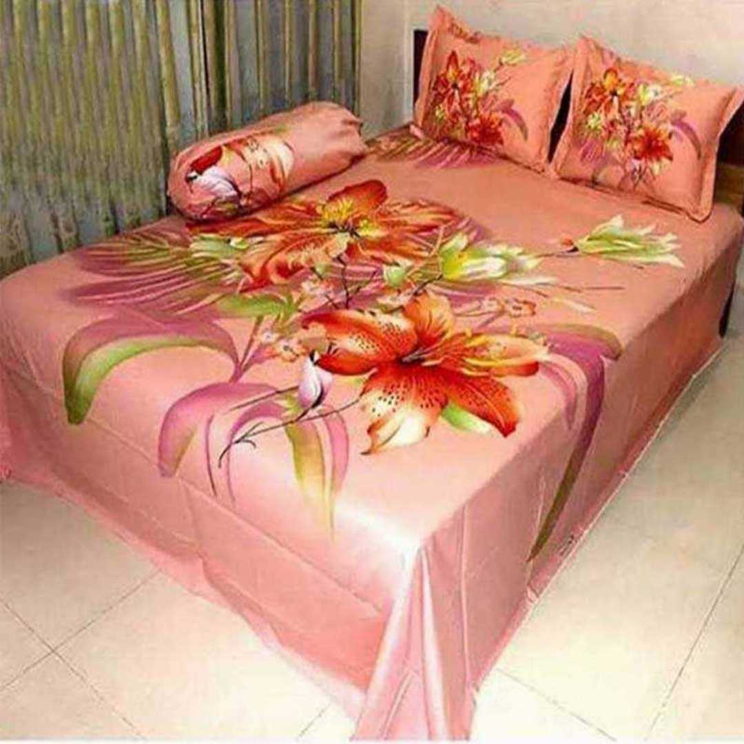 100%,Cotton,Multicolor,7.5,feet,by,8,feet,King,size,Bed,Sheet
