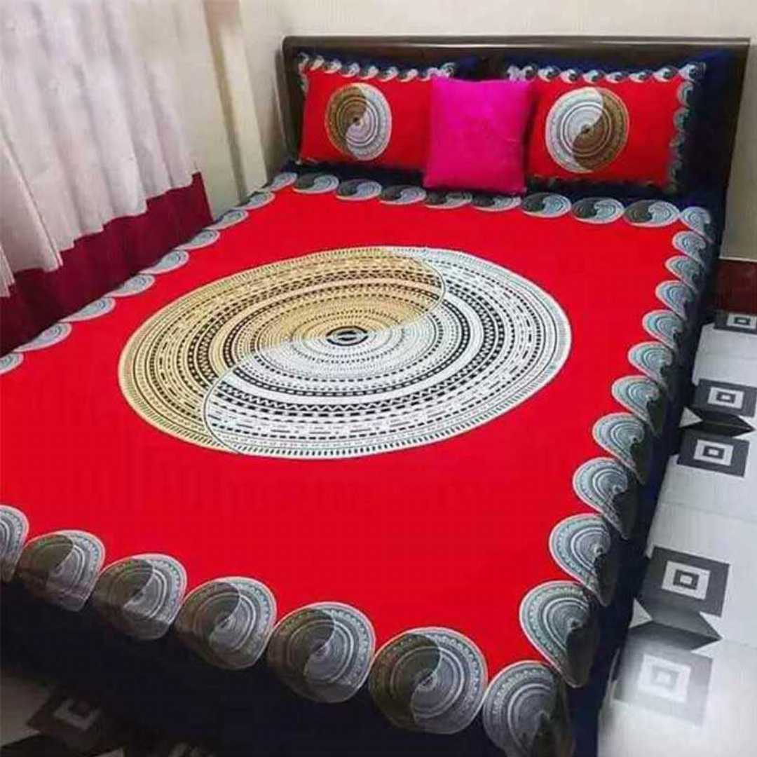 100%,Cotton,Multicolor,7.5,feet,by,8,feet,King,size,Bed,Sheet