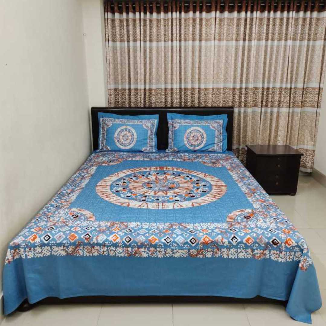 Bedsheet, 3D Bedsheet, Cotton Bedsheet, King Size Bedsheet, Premium Bedsheet, Bedroom Decor, Printed Bedsheet, Home Textile