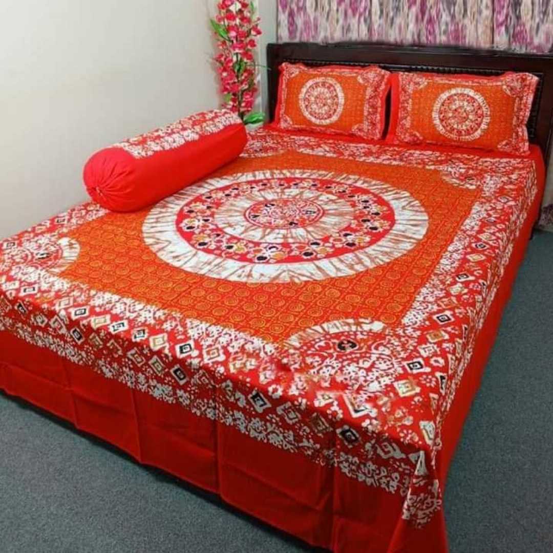 Bedsheet, 3D Bedsheet, Cotton Bedsheet, King Size Bedsheet, Premium Bedsheet, Bedroom Decor, Printed Bedsheet, Home Textile