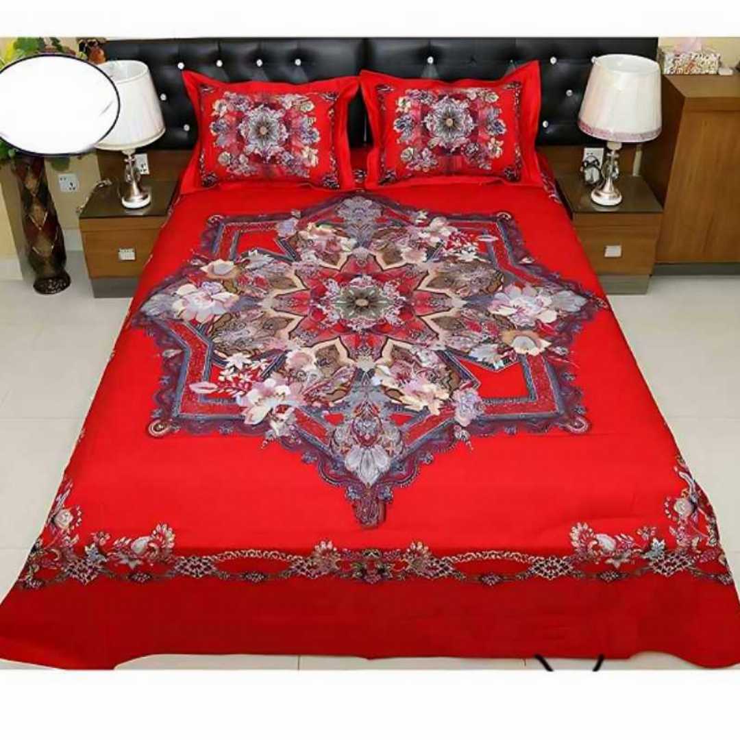 Bedsheet, 3D Bedsheet, Cotton Bedsheet, King Size Bedsheet, Premium Bedsheet, Bedroom Decor, Printed Bedsheet, Home Textile