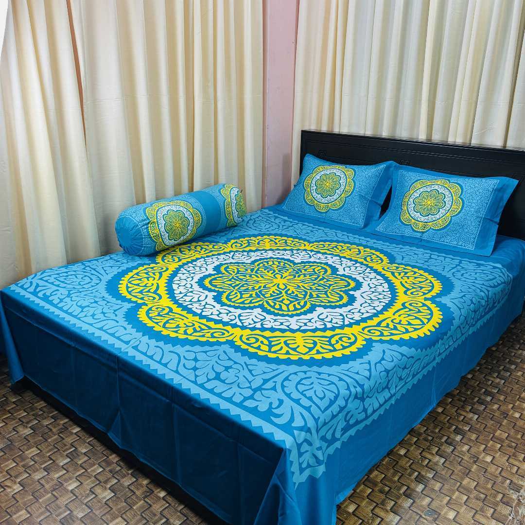 Bedsheet, 3D Bedsheet, Cotton Bedsheet, King Size Bedsheet, Premium Bedsheet, Bedroom Decor, Printed Bedsheet, Home Textile