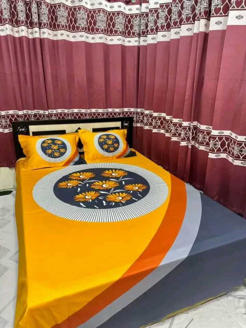 Bedsheet, 3D Bedsheet, Cotton Bedsheet, King Size Bedsheet, Premium Bedsheet, Bedroom Decor, Printed Bedsheet, Home Textile
