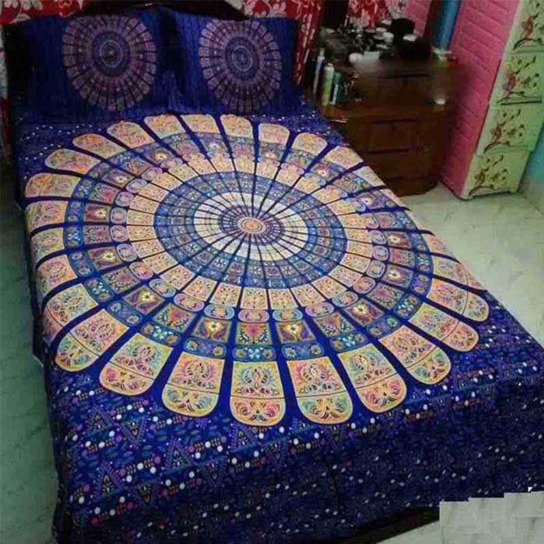 Bedsheet, 3D Bedsheet, Cotton Bedsheet, King Size Bedsheet, Premium Bedsheet, Bedroom Decor, Printed Bedsheet, Home Textile