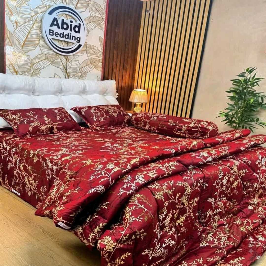 Premium,Quality,Luxury,Twill,Cotton,Fabrics,Comforter,5,Pcs,Set