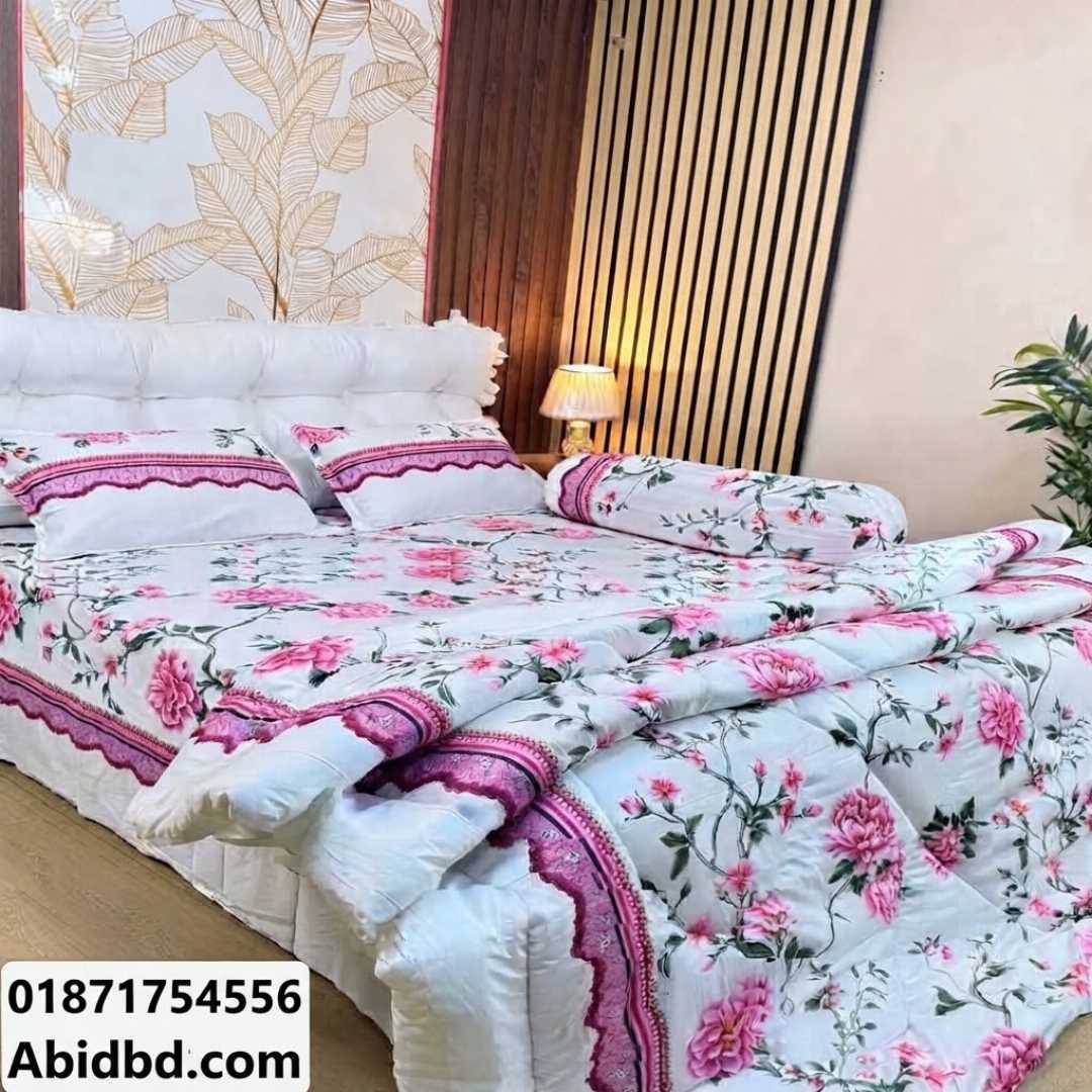 ৫,পিছ,সেট,প্রিমিয়াম,কোয়ালিটি,টুইল,কটন,ফেব্রিক্স,কমফোর্টার
